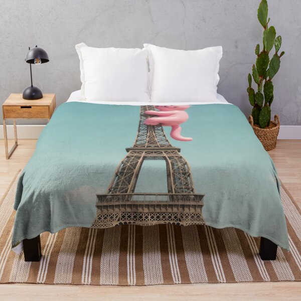 Item preview, Pink cat climbs the Eiffel Tower, Paris designed and sold by Mauswohn.