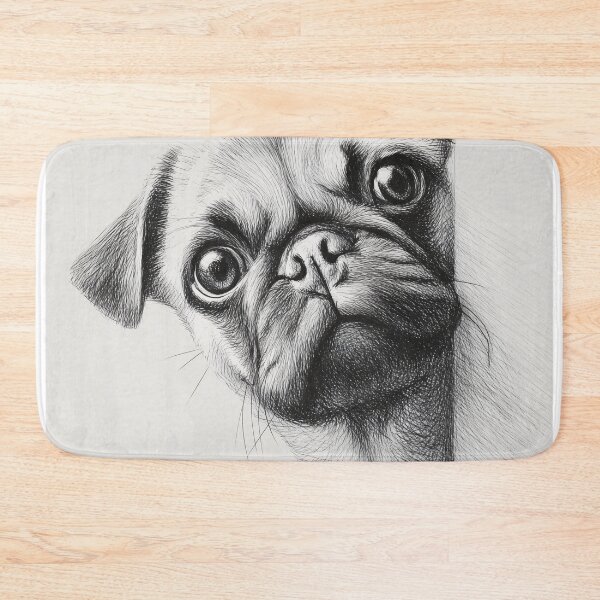 Item preview, Curious pug Peeking designed and sold by lautir.