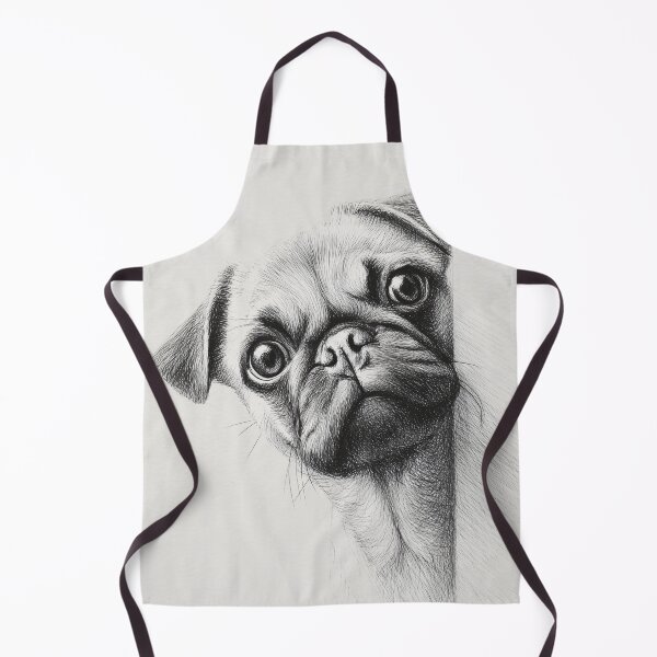 Item preview, Curious pug Peeking designed and sold by lautir.