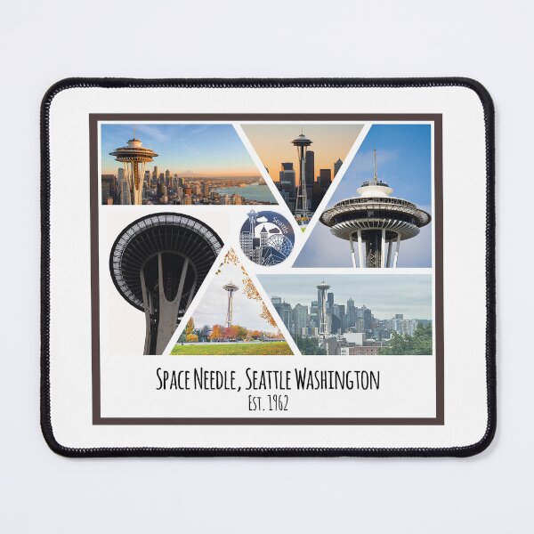 Item preview, Space Needle of Seattle Washington collage of images designed and sold by SmyrnaBuffalo.