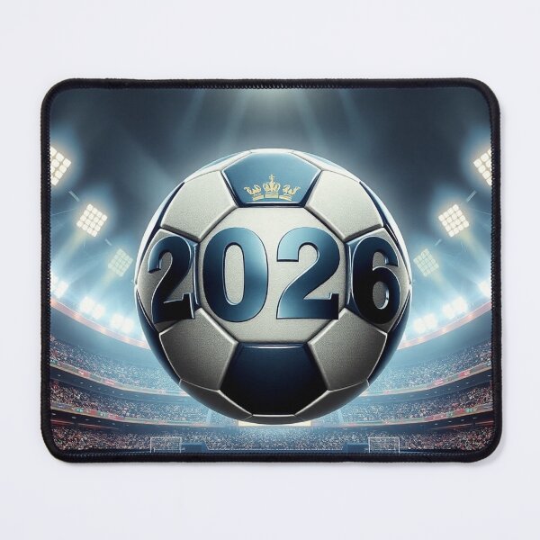 Item preview, 2026 Soccer Championship Stadium Metallic Soccer Ball Wallpaper designed and sold by IntelliMindDesigns.