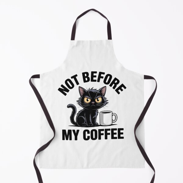 Item preview, Not Before My Coffee Funny Cat Gift for Office designed and sold by Mr-wow.