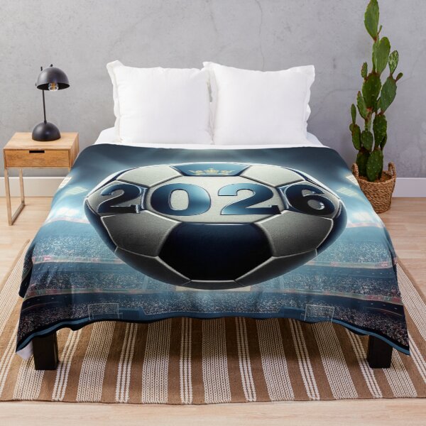 Item preview, 2026 Soccer Championship Stadium Metallic Soccer Ball Wallpaper designed and sold by IntelliMindDesigns.