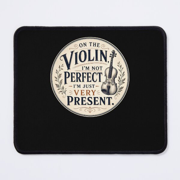 Item preview, On the violin, I’m not perfect – I’m just very present. designed and sold by FreshPixelArt.