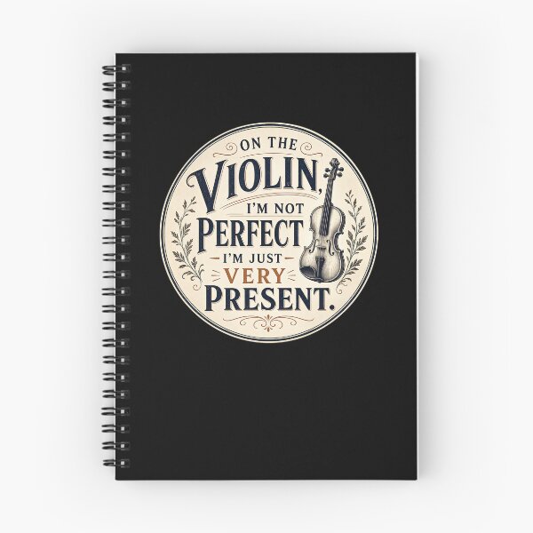 Item preview, On the violin, I’m not perfect – I’m just very present. designed and sold by FreshPixelArt.