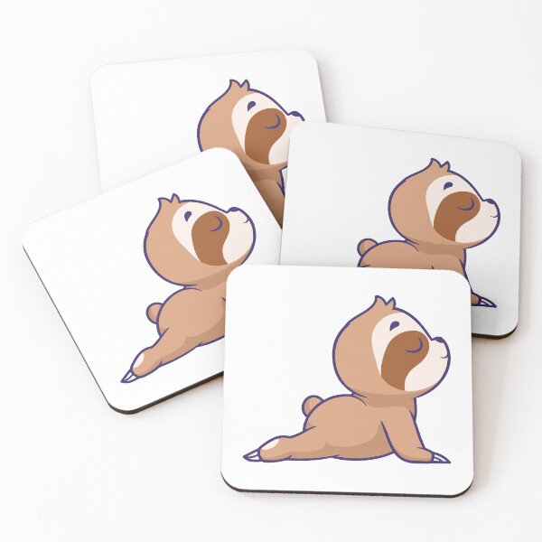 Item preview, Cute Sloth Yoga Cobra Pose Cartoon designed and sold by Ayaka Ayaka.