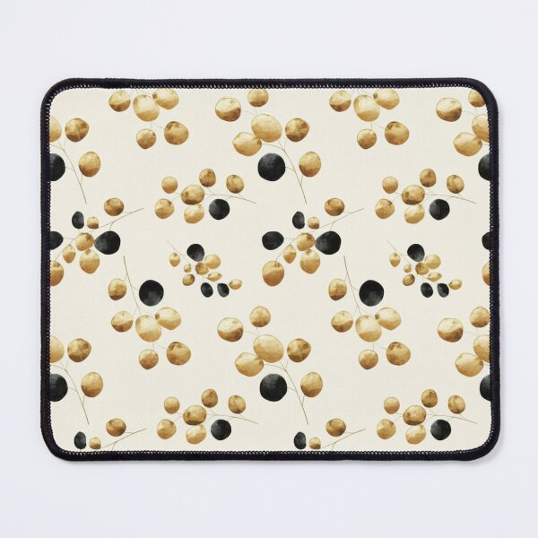 Item preview, ​Elegant hand-painted Black & Gold Watercolor Leaves designed and sold by wissal.studio.