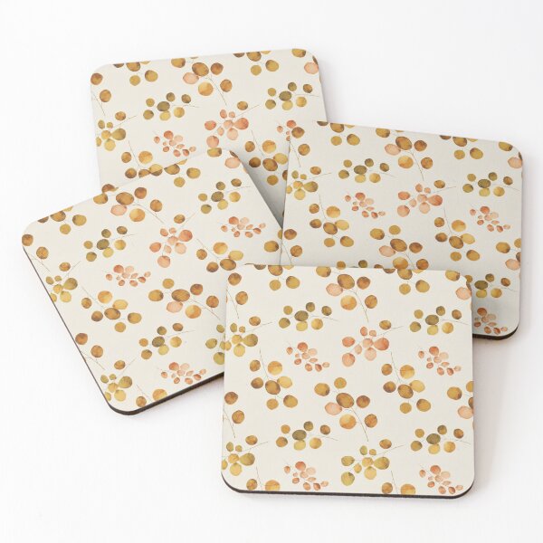 Item preview, Earthy hand-painted Terracotta Watercolor Leaves designed and sold by Thewissal.