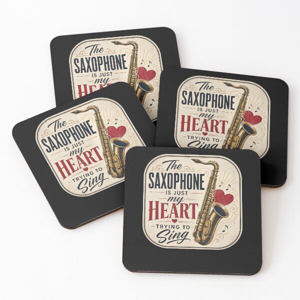 Item preview, The saxophone is just my heart trying to sing. designed and sold by FreshPixelArt.