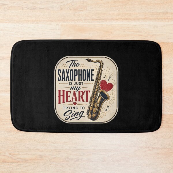 Item preview, The saxophone is just my heart trying to sing. designed and sold by FreshPixelArt.