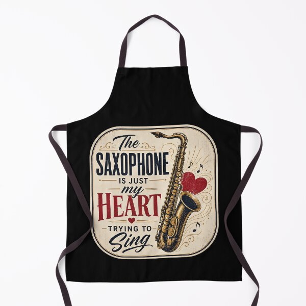 Item preview, The saxophone is just my heart trying to sing. designed and sold by FreshPixelArt.
