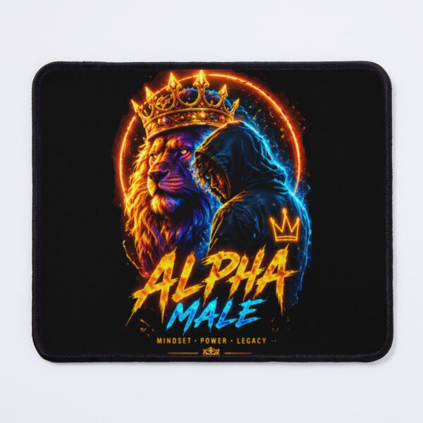 Item preview, Alpha King Lion Cyberpunk Neon Artwork designed and sold by Bismillah-Najah.