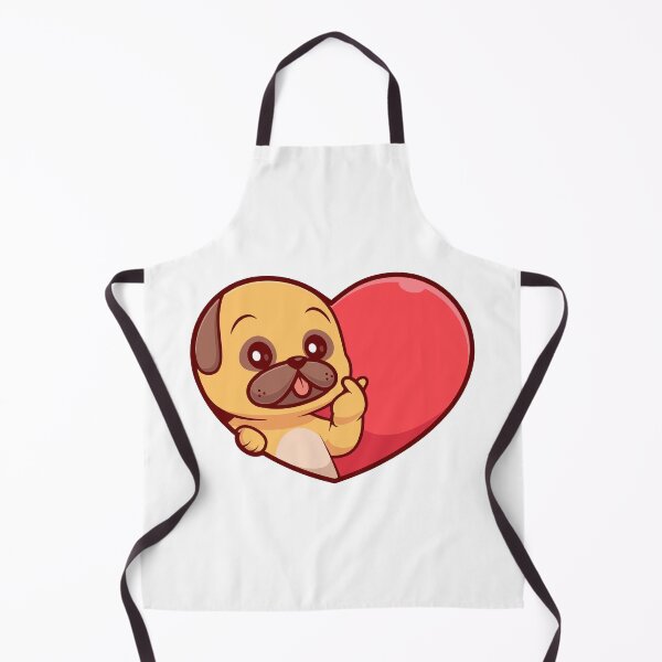 Item preview, Cute Pug Dog Finger Heart Love designed and sold by Ayaka Ayaka.