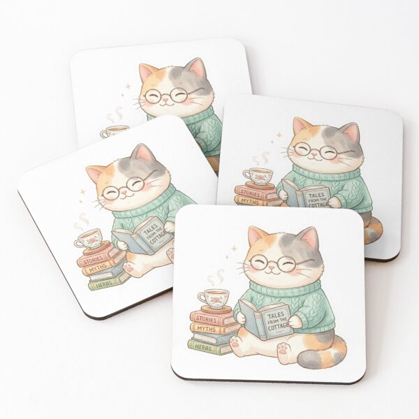 Item preview, Tea Time Cat designed and sold by Thalora Store.