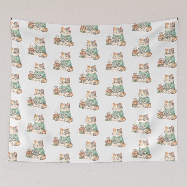 Item preview, Tea Time Cat designed and sold by Thalora Store.