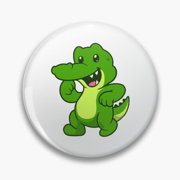 Item preview, Cute Dancing Alligator Green Crocodile designed and sold by Ayaka Ayaka.