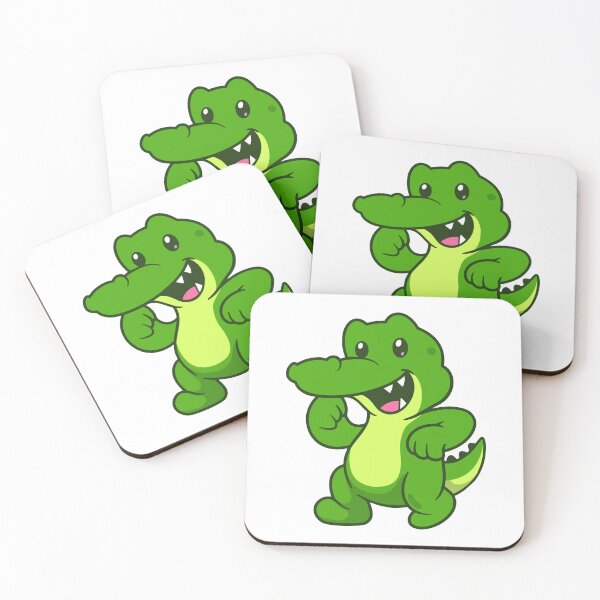 Item preview, Cute Dancing Alligator Green Crocodile designed and sold by Ayaka Ayaka.