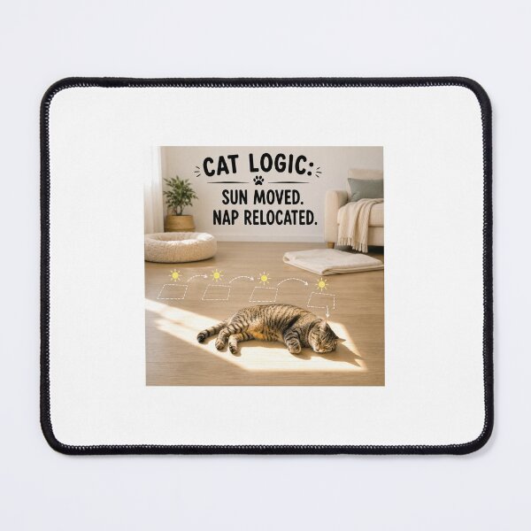 Item preview, Cat Logic Sun Moved Nap Relocated designed and sold by LovelyCatGalaxy.