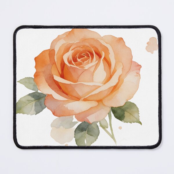 Item preview, Romantic Apricot Watercolor Rose designed and sold by wissal.studio.