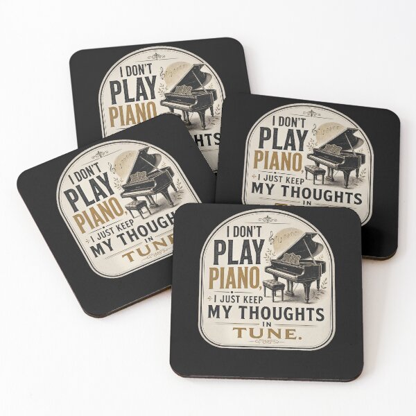 Item preview, I don’t play piano, I just keep my thoughts in tune. designed and sold by FreshPixelArt.
