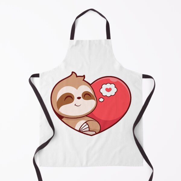 Item preview, Cute Sloth Hugging Big Red Heart designed and sold by Ayaka Ayaka.