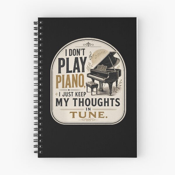 Item preview, I don’t play piano, I just keep my thoughts in tune. designed and sold by FreshPixelArt.