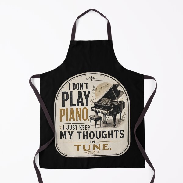 Item preview, I don’t play piano, I just keep my thoughts in tune. designed and sold by FreshPixelArt.