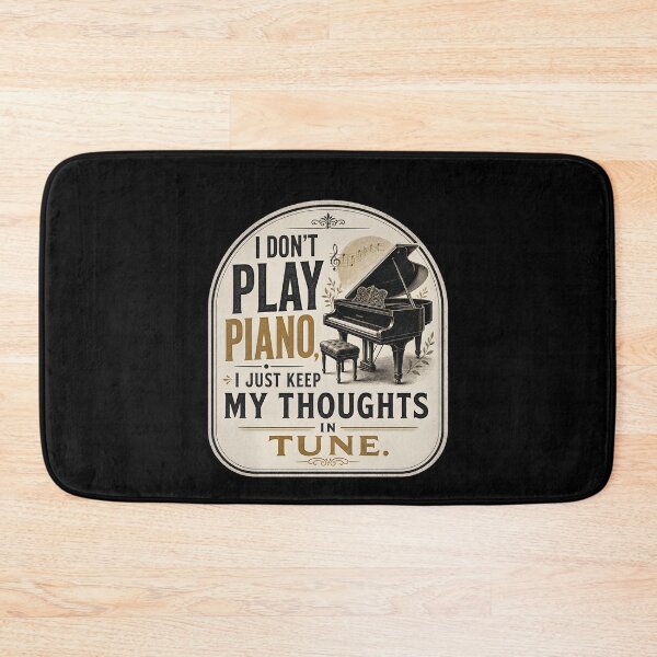 Item preview, I don’t play piano, I just keep my thoughts in tune. designed and sold by FreshPixelArt.