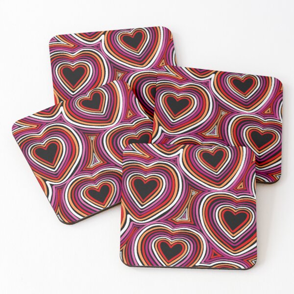Item preview, Lesbian Pride Heart Doodles designed and sold by Don-A-Hue.
