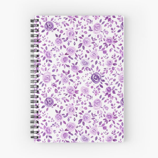 Item preview, Purple Watercolor Ditsy Floral  designed and sold by wissal.studio.