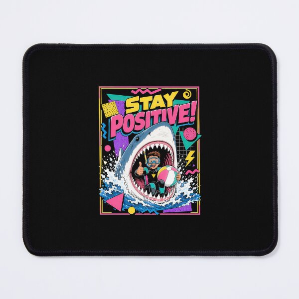 Item preview, Stay Positive Funny Shark Diver 90s designed and sold by graphixpolash.