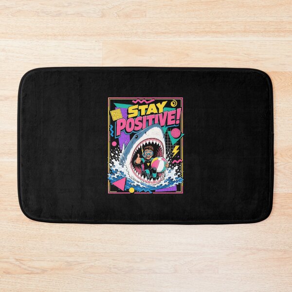 Item preview, Stay Positive Funny Shark Diver 90s designed and sold by graphixpolash.