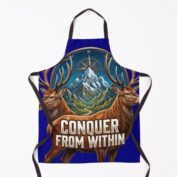 Item preview, Conquer From Within Majestic Stag Mountain - Adventure Motivation designed and sold by veloramode.