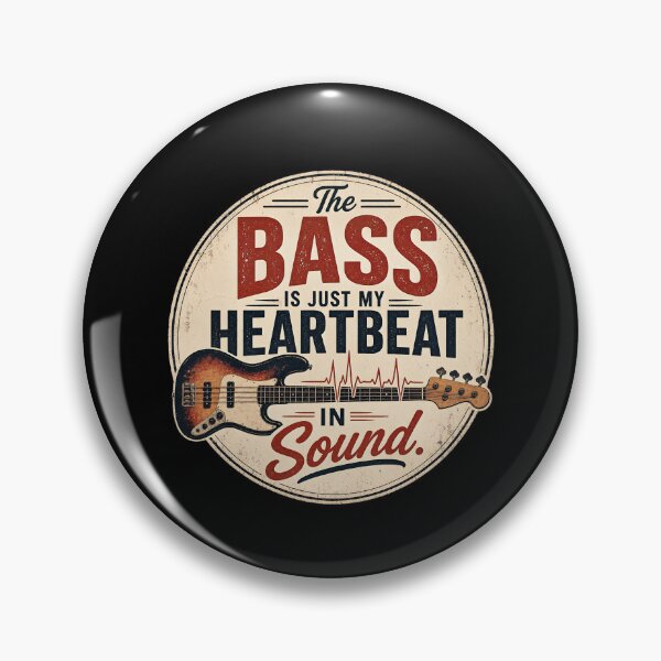 Item preview, The bass is just my heartbeat in sound. designed and sold by FreshPixelArt.
