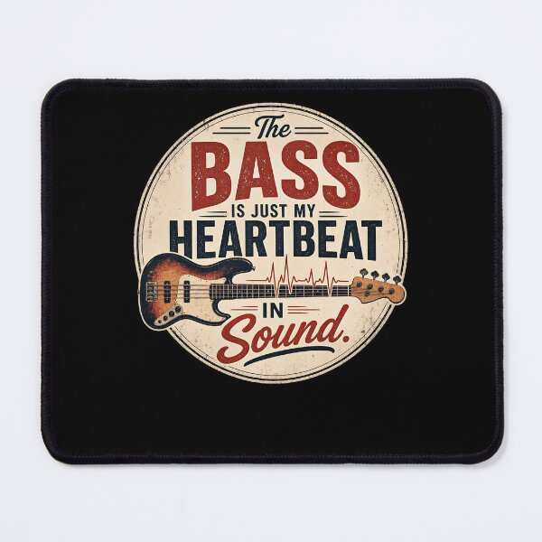 Item preview, The bass is just my heartbeat in sound. designed and sold by FreshPixelArt.