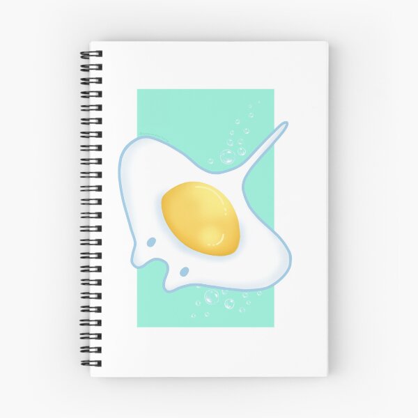 Item preview, Fried egg manta ray designed and sold by BookWyrmsTrove.