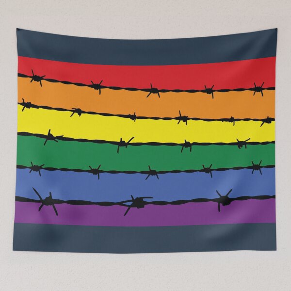 Item preview, Rainbow Resist Flag - Pride, Colourful, LGBTQ, Anti Fascist, support designed and sold by ArtfulOctopus.
