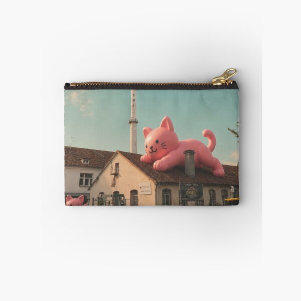 Item preview, Giant pink cat on a factory roof in Lörrach designed and sold by Mauswohn.