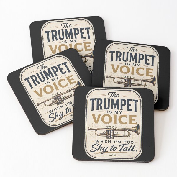 Item preview, The trumpet is my voice when I’m too shy to talk. designed and sold by FreshPixelArt.