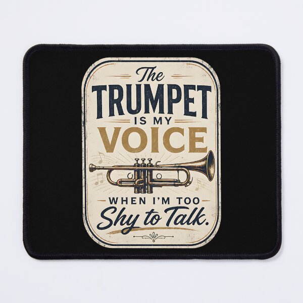 Item preview, The trumpet is my voice when I’m too shy to talk. designed and sold by FreshPixelArt.