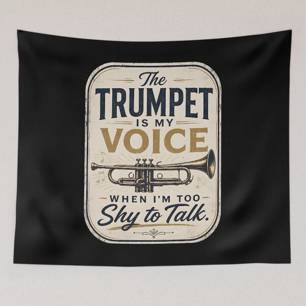 Item preview, The trumpet is my voice when I’m too shy to talk. designed and sold by FreshPixelArt.