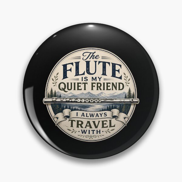 Item preview, The flute is my quiet friend I always travel with. designed and sold by FreshPixelArt.