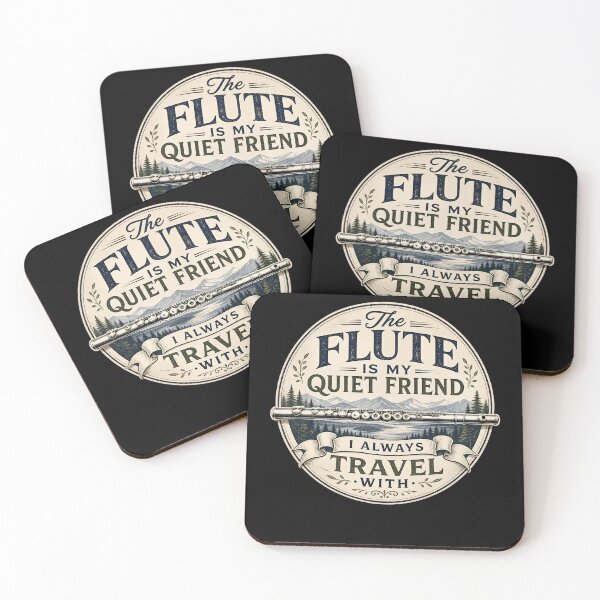 Item preview, The flute is my quiet friend I always travel with. designed and sold by FreshPixelArt.