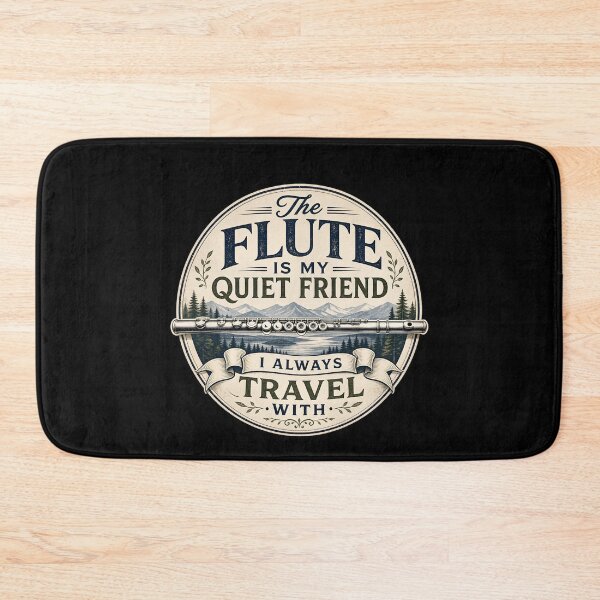 Item preview, The flute is my quiet friend I always travel with. designed and sold by FreshPixelArt.