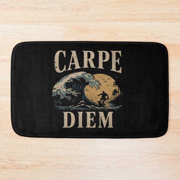 Item preview, Carpe Diem Surf Wave Retro Sunset Design designed and sold by MS-DesignArt.