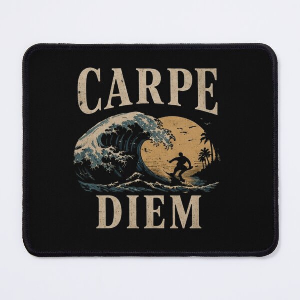 Item preview, Carpe Diem Surf Wave Retro Sunset Design designed and sold by MS-DesignArt.
