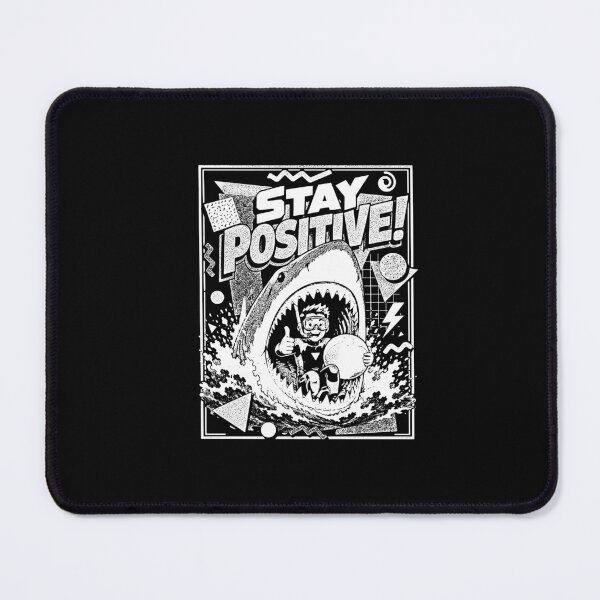 Item preview, Stay Positive Funny Shark Diver 90s  designed and sold by graphixpolash.