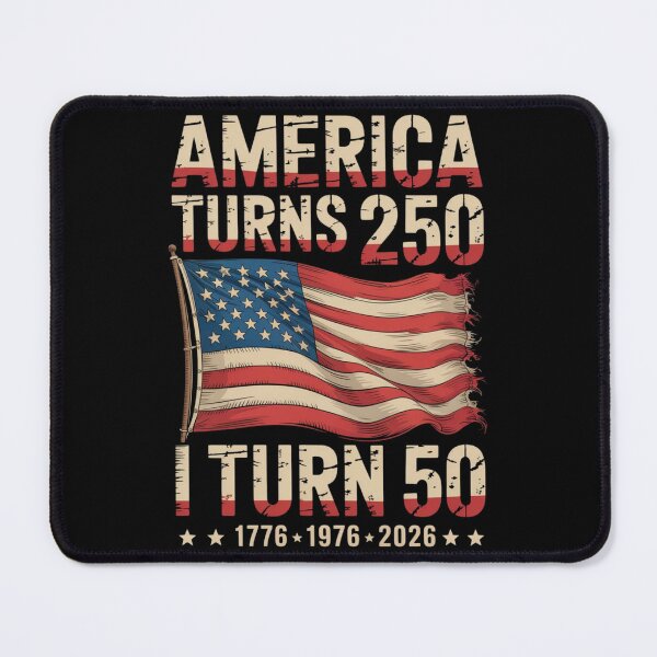 Item preview, America Turns 250 I Turn 50 Vintage 1976 50th Birthday, Patriotic designed and sold by ConcepTWM.