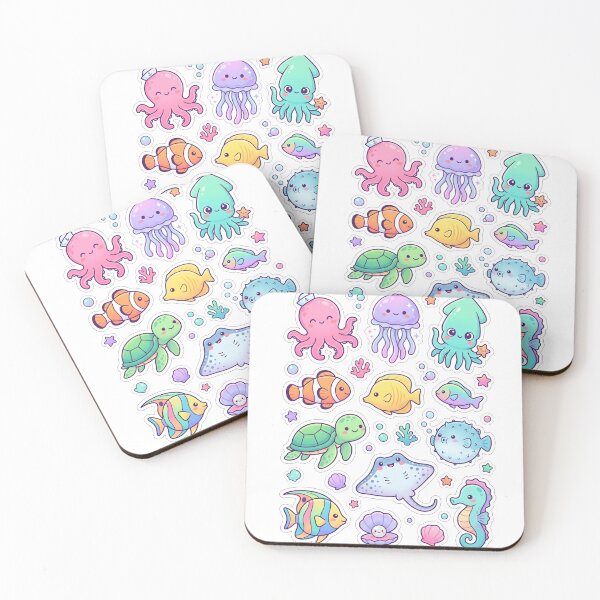 Item preview, Cephalopod Kawaii Ocean Creatures designed and sold by atwalstore1992.
