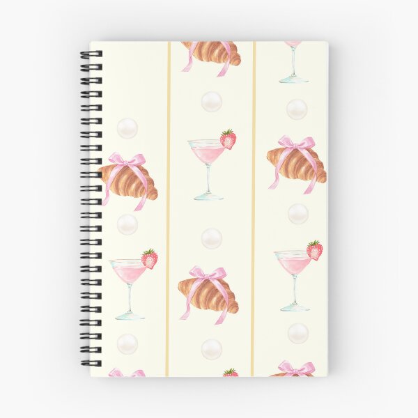 Item preview, Patrón de Martini de fresa y croissant de coqueta francesa designed and sold by StudioIzmir.